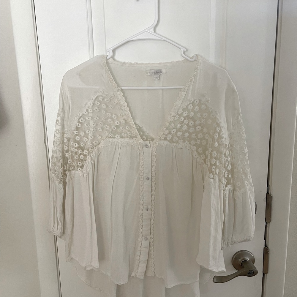 Charming Charlie’s White Blouse